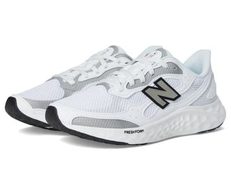 New Balance Womens Fresh Foam Arishi V4 Tiralux Running Shoe, Nb White/Silver Metallic/Black, 5 UK
