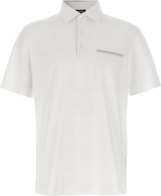 Ermenegildo Zegna Piqu Polo Shirt
