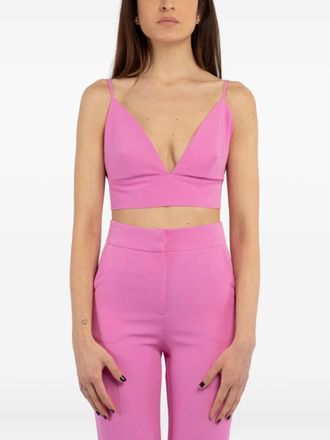 Actualee spaghetti-strap V-neck top - Pink