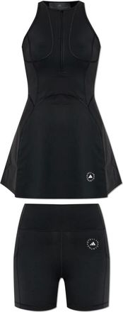 adidas Adidas by Stella McCartney, Training Sets, female, Black, Size: XS Training set: dress and shorts