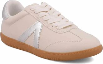 Mia Womens Klair Faux Suede Leather Sneakers In Washed White