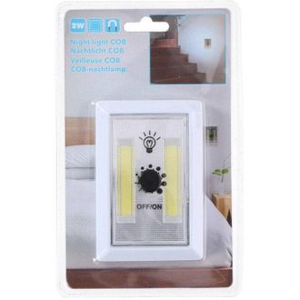 Trade Shop Trade Shop Traesio - Trade Shop - Luce Notturna 2xcob 2 W Da Notte Buio Sicurezza Interruttore Regolabile