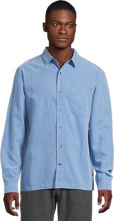 Royal Robbins Desert Pucker Dry Long Sleeve Mens Long Sleeve Button Up Parisian Blue : 3XL, Modal/Polyester
