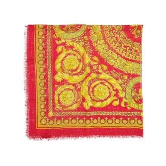 Versace Accessoires, Dames, Veelkleurig, ONE Size, Modal Sjaal