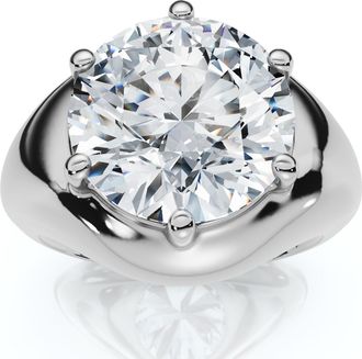 Pompeii3 Certified 5Ct Bryn Diamond Solitaire Engagement Ring 14k Gold or Pt Lab Grown