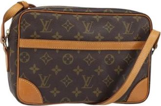 Louis Vuitton Pre-owned Canvas Cross Body Bag - Dames - Vintage Schoudertas - Bruin - ONE Size - Vintage
