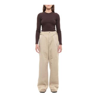 Cellar Door Wide Trousers, female, Beige, Size: L Drew Pants