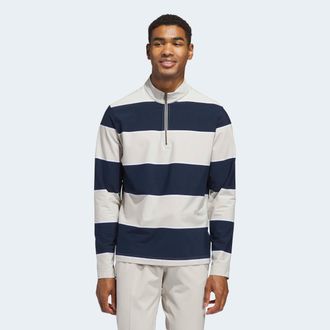 adidas Sweatshirt ADIDAS PERFORMANCE ULT RUGBY QZ, Herren, Gr. XXL, collegiate navy, wonder aluminium, Obermaterial: 84% Polyester, 16% Elasthan, Sweatshirts