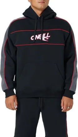 O'Neill Early Embroidered Logo Hoodie in Black at Nordstrom, Size Xx-Large