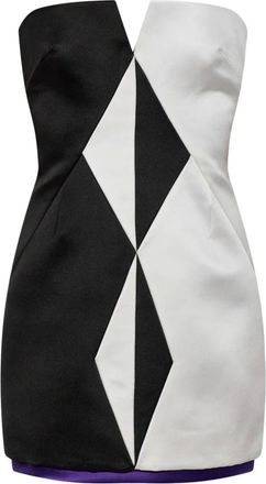 Versace Vestido Mini de Seda Duchesse - Dresses - Mujer - Multicolor - S