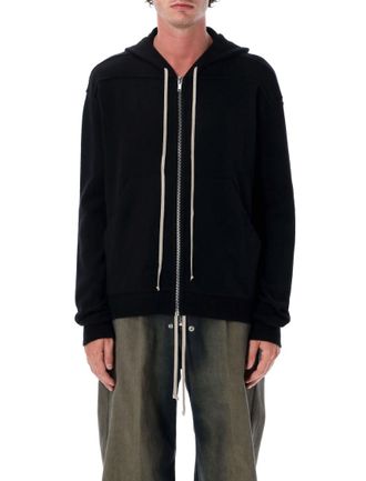 Rick Owens Black Zipped Hoodie