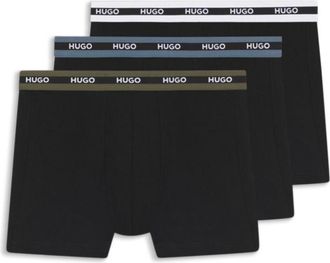 HUGO BOSS Three-pack of branded boxer briefs in stretch cotton