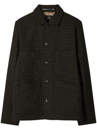 Paul Smith Dogtooth Wool-Blend Chore Jacket