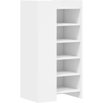 vidaXL Shoe Cabinet White 52x37.5x100 cm Engineered Wood vidaXL