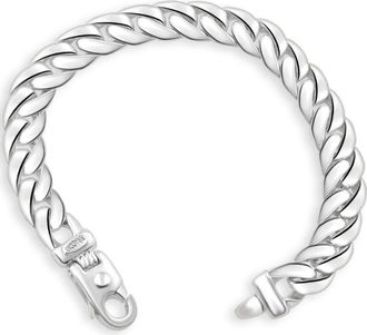 Pompeii3 Mens Cuban 14k Gold (87gram) or Platinum (163gram) 12mm Link Bracelet 9.25