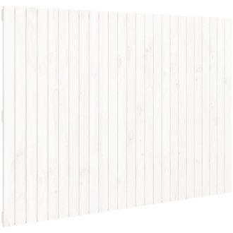vidaXL Cabecero De Cama Pared Madera Maciza Pino Blanco 159,5x3x110 Cm Vidaxl