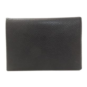 Herm&egrave;s Black Epsom Leather Coin Purse/Coin Case (Pre-Owned)