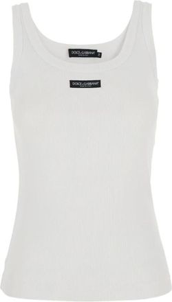 Dolce & Gabbana Mujer, Camisetas, Blanco, Talla: M