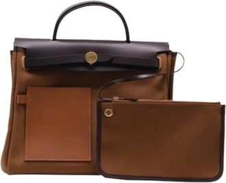 Herm&egrave;s Pre-owned Herbag Zip 31 Pocket Bag - Dames - Vintage Schoudertas - Bruin - ONE Size - Vintage