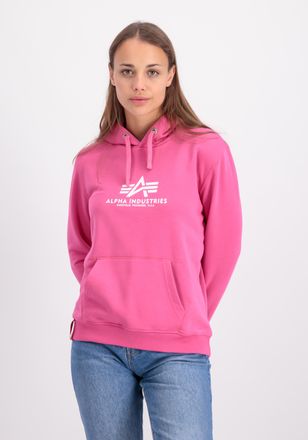 Alpha Industries Sweater ALPHA INDUSTRIES New Basic Sweatshirt BL W, Damen, Gr. XS, pink (magenta), Obermaterial: 80% Baumwolle, 20% Polyester, regular fit, Sweatshirt