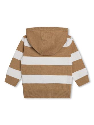 HUGO BOSS Tricot Cotton Cardigan - Beige