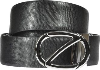 Ermenegildo Zegna Bsafx 1994Cneroblu Jas - Heren - Riemen - Zwart - 115 CM - Wol - Accessoires