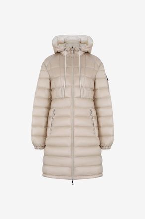 Moncler Taillierter Daunenmantel mit Kapuze Amintore