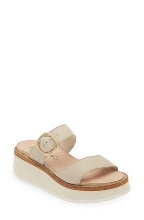 Naot Halvah Platform Wedge Sandal in Soft Ivory Leather at Nordstrom Rack, Size 42