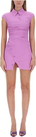 Moschino Overhemdjurk - Dames - Shirt Kleedjes - Roze - XS - Kleedjes