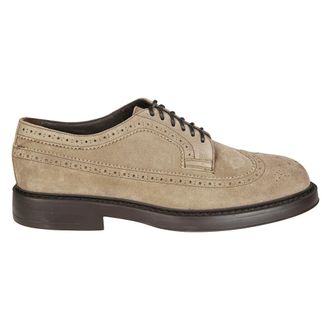 Doucal's Derby Wingtip Veterschoen - Heren - Veterschoenen - Beige - 40 EU - Schoenen