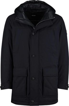 HUGO BOSS Jassen, Heren, Blauw, 4Xl, Down Parka