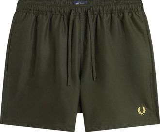 Fred Perry Zwemshorts - Heren - Strandmode - Groen - S - Polyester - Badmode