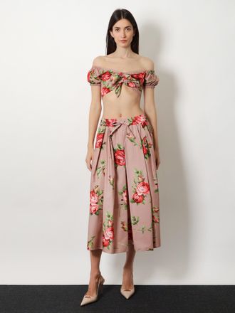Dolce & Gabbana Womens Skirt Pink Cotton