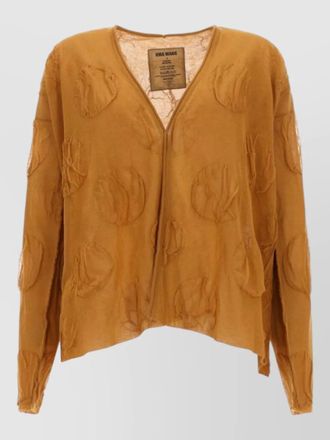 Uma Wang knit cardigan v neck long sleeves sheer