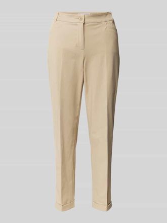 Raffaello Rossi Raffaello Rossi Regular Fit Chino mit verk&uuml;rztem Schnitt in Hellbraun, Gr&ouml;&szlig;e 34