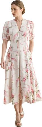 Hobbs London Matilda Floral Dress in Ivorymulti at Nordstrom, Size 4