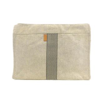 Herm&egrave;s Black Canvas Pouch (Pre-Owned)