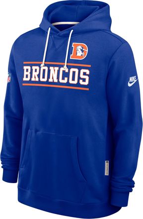 Nike Denver Broncos Alt Standard Issue Nike Mens Dri-FIT NFL Pullover Hoodie in Blue | 03AZ4DAQ8W-PT1