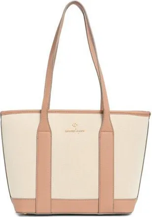 Nanette Lepore Sylas Tote with Wristlet Pouch in Natural - Mocha Mousse at Nordstrom Rack