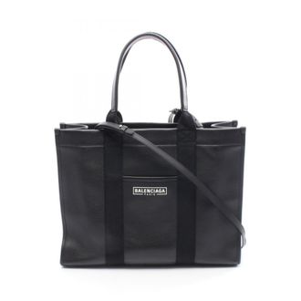Balenciaga Black Leather Tote Bag (Pre-Owned)