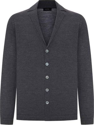 Nome Fine Knit Cardigan With Lapel Collar