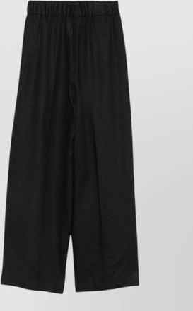 Semicouture jhonny linen wide leg tailored shorts