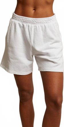 perfectwhitetee Bari French Terry Shorts In White