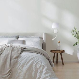 Luminosa Light Designs Tk-lighting Maja Applique Murale Bianca con Braccio Flessibile