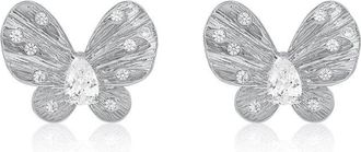 Suzy Levian Suzy Levian Silver Cz Stud Earrings