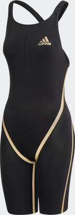 adidas adidas Performance Womens Adizero XX Open-Back Swimsuit - Black Polyamide - Size 22 (Waist)
