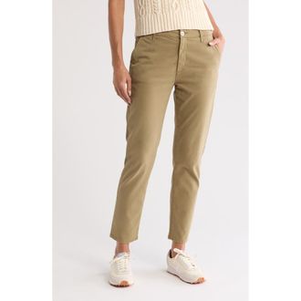 AG - Adriano Goldschmied Caden Crop Twill Trousers in Urban Moss at Nordstrom Rack, Size 23