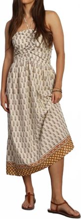Dylan Avalon Maxi Dress In Beige