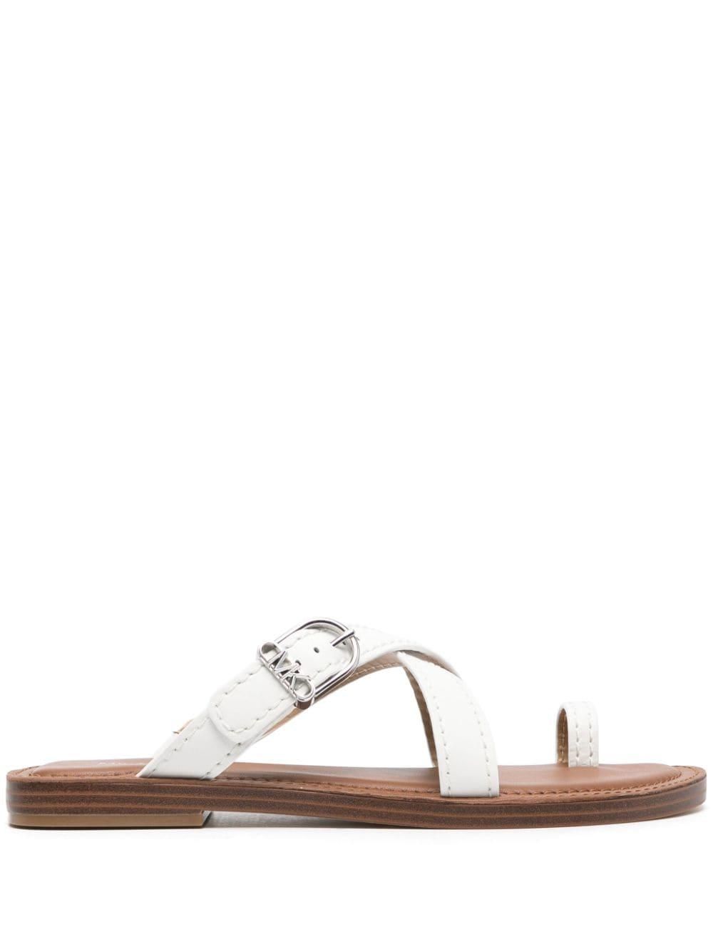 Michael kors sandals mens white on sale