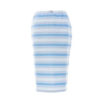 Prada Striped piquet midi skirt Woman 40